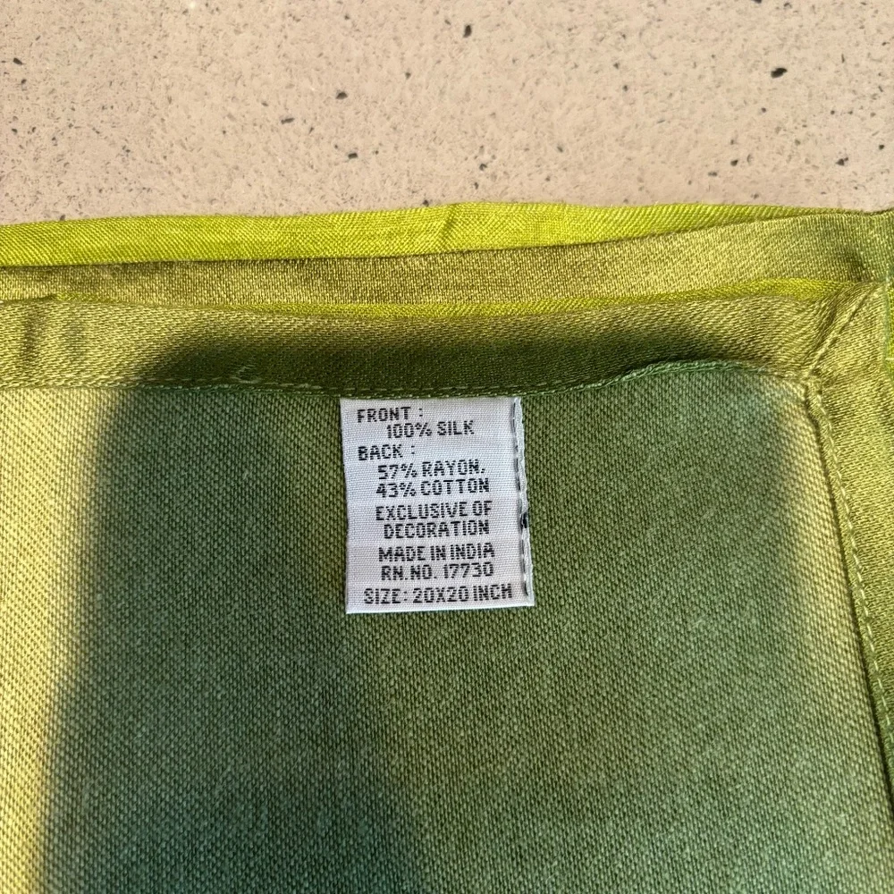 2 Pottery Barn silk napkins